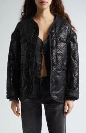 R13 Gothic Quilted Tweed Liner Jacket at Nordstrom