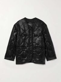 R13 Gothic Quilted Tweed Liner Jacket at Net a Porter