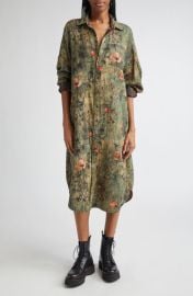 R13 Jumbo Long Sleeve Shirtdress at Nordstrom