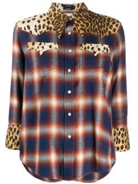 R13 Mixed Print Western Shirt - at Farfetch