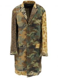 R13 Shredded Camouflage Coat  italist ALWAYS LIKE A SALE at Italist