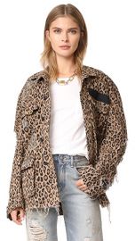 R13 Shredded Leopard Abu Jacket at Shopbop