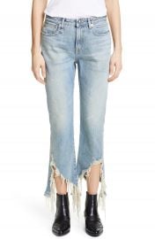 R13 Spiral Kick Ripped Bootcut Jeans  Cheryl    Nordstrom at Nordstrom