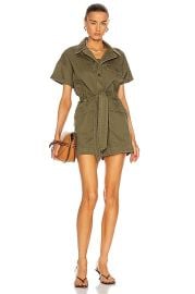 R13 Surplus Romper in Olive FWRD at FWRD