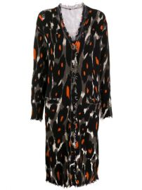 R13 leopard-print Longline Cardigan - Farfetch at Farfetch