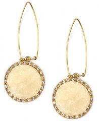 RACHEL Rachel Roy Earrings Ivory Druzy Linear Drop Earrings - Fashion Jewelry - Jewelry and Watches - Macys at Macys