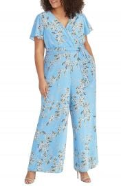 RACHEL Rachel Roy Floral Tie Waist Jumpsuit  Plus Size    Nordstrom at Nordstrom