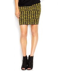 RACHEL Rachel Roy Geometric-Print Body-Con Knit Skirt - Women - Macys at Macys