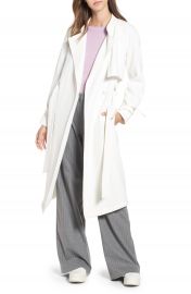 RACHEL Rachel Roy Luxe Crepe Trench Coat   Nordstrom at Nordstrom