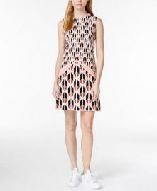 RACHEL Rachel Roy Sleeveless Printed Sweater Dress Pink at Macys