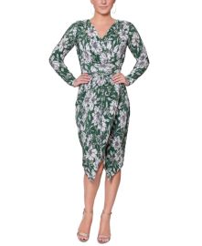 RACHEL Rachel Roy Sylvia Foil-Printed Wrap Dress Reviews - Dresses - Women - Macys at Macys