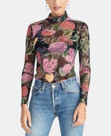 RACHEL Rachel Roy Val Turtleneck Mesh Top Women -  Tops - Macy s at Macys