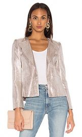 RACHEL ZOE Daisy Blazer in Silver at Revolve