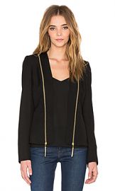 RACHEL ZOE Hilary Blazer in Black from Revolve com at Revolve