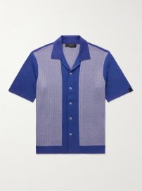 RAG amp BONE Avery Camp-Collar Herringbone Jacquard-Knit Shirt for Men MR PORTER at Mr Porter