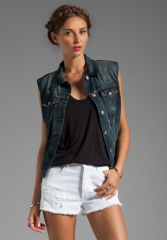 RAG and BONEJEAN Burney Vest in Mender at Revolve