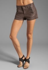 RAG and BONEJEAN Lakshmi Short in Charcoal at Revolve