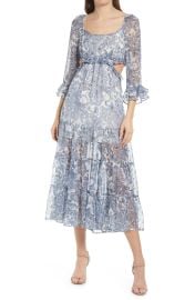 RAHI Juniper Side Cutout Dress in Juniper Print  at Nordstrom