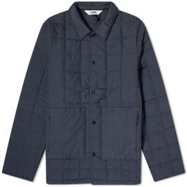 RAINS Liner Shirt Jacket Navy END at END.