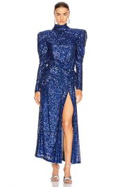 RAISA VANESSA Sequined Maxi Dress in Cobalt Blue   FWRD at Forward