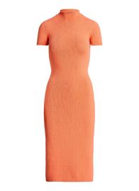 RALPH LAUREN Roll Neck Sweater Dress In Melon Shop Premium Outlets at Shop Simon