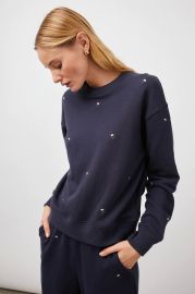 RAMONA SWEATSHIRT - NAVY BUDS at Rails