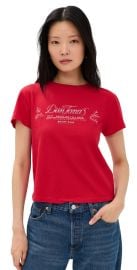 RE/DONE Dan Tanas Classic Tee Red S at Shopbop