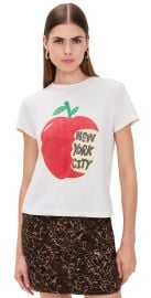 RE/DONE NYC Classic Tee Vintage White S at Shopbop
