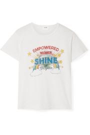 RE DONE - Shine printed cotton-jersey T-shirt at Net A Porter