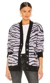 RE DONE 90s Oversized Cardigan in Tiger Intarsia from Revolve com at Revolve