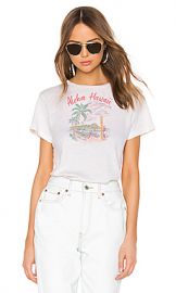 RE DONE Aloha Classic Tee in Vintage White from Revolve com at Revolve