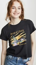 RE DONE Classic Tee Statue Of Liberty at Shopbop