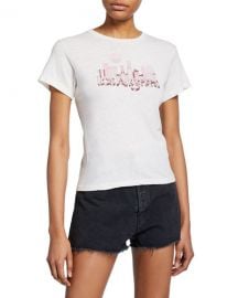 RE DONE Los Angeles Skyline Short-Sleeve Graphic Tee at Neiman Marcus