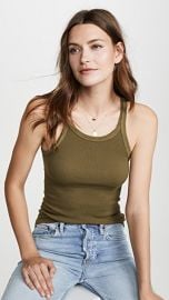 RE DONE Ribbed Tank at Shopbop