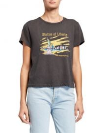 RE DONE Statue Of Liberty Classic Graphic Tee at Neiman Marcus