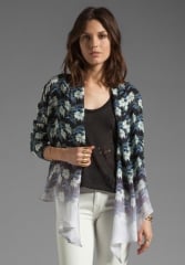 REBECCA MINKOFF Unlined Becky Jacket in Black Multi at Revolve