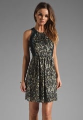 REBECCA TAYLOR Silk and Sequin Dress in Multi at Revolve