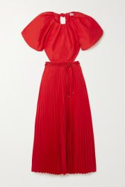 REBECCA VALLANCE Magdalena open-back satin midi dress NET-A-PORTER at Net a Porter