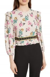 RED Valentino Anemone Floral Print Blouse at Nordstrom