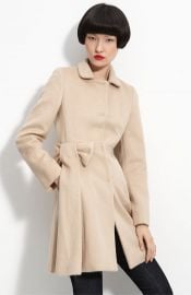 RED Valentino Bow Trim Coat at Nordstrom