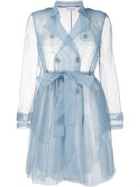 RED Valentino Point d esprit Sheer Trench - Farfetch at Farfetch