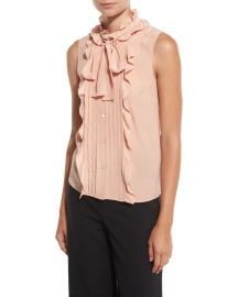 nude silk shirt