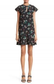 RED Valentino Wallpaper Floral Print Silk Dress at Nordstrom