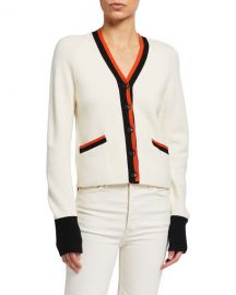 REDONE 60s Slim V-Neck Cardigan at Neiman Marcus