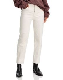 REDONE 70s Stove Pipe High Rise Straight Ankle Jeans in Vintage White Bloomingdales at Bloomingdales