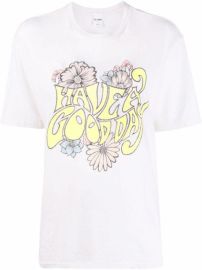 REDONE Have a Good Day Print T-shirt - at Farfetch