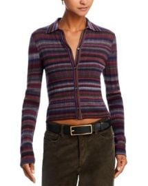 REDONE Ribbed Polo Cardigan Bloomingdales at Bloomingdales