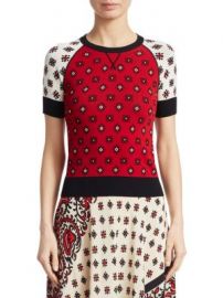 REDValentino - Bandana Jacquard Pullover at Saks Fifth Avenue