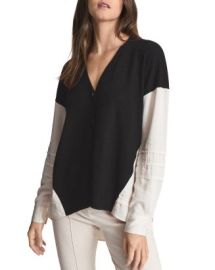 REISS Addison Colorblocked Cardigan   Bloomingdales at Bloomingdales