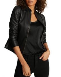 REISS Allie Leather Moto Jacket Women - Bloomingdale s at Bloomingdales